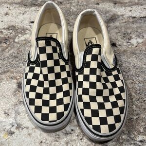 Vans checkered slip on